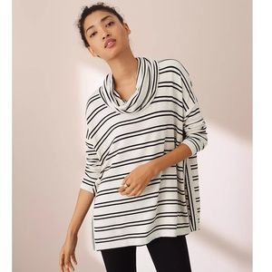 Lou & Grey Striped Hi-Side Signaturesoft Cowl Tunic